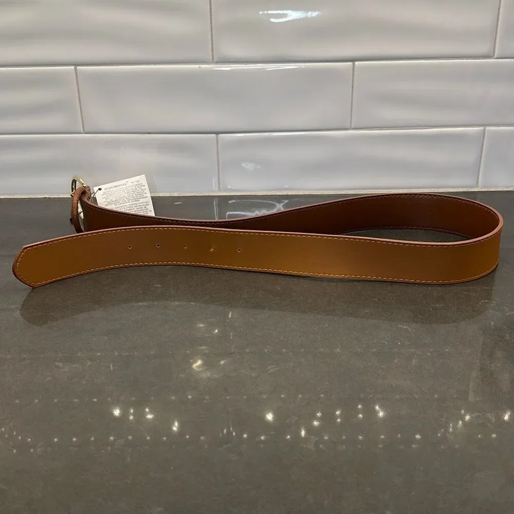 Faux Leather Tan Belt-NWT
